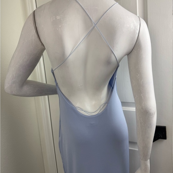 Meshki Blue Halter Gown for Weddings - Picture 9 of 13